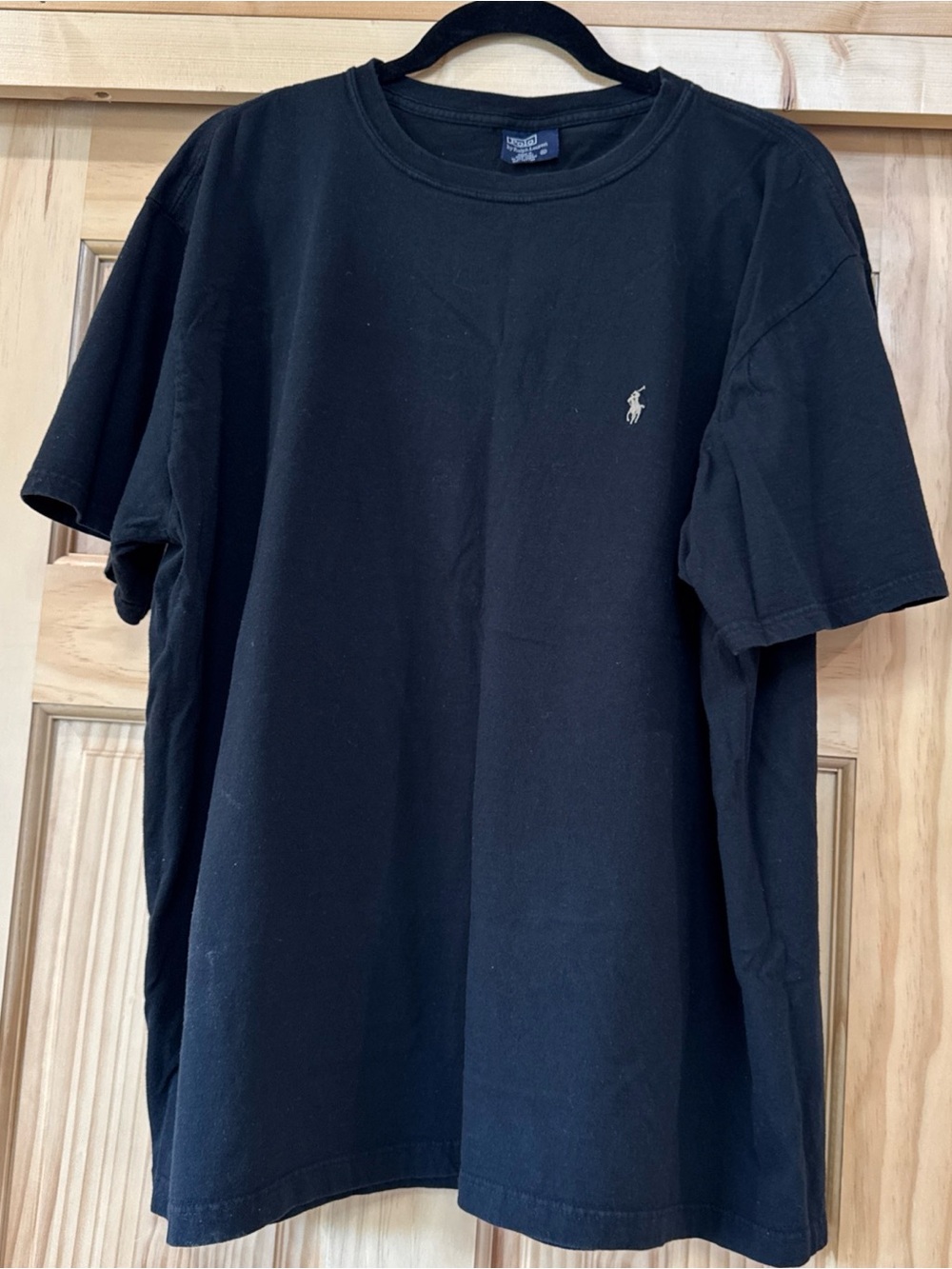 Polo by Ralph Lauren Men’s Black Short Sleeve Crew Tee with Pony Logo